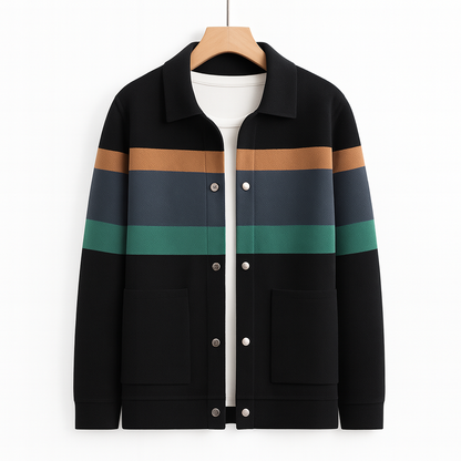RIVIERA Striped Knit Jacket