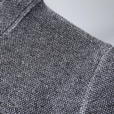 Men’s Autumn Winter Knitted Stand Collar Cardigan