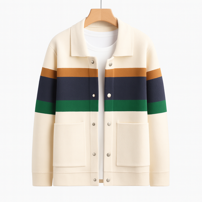 RIVIERA Striped Knit Jacket