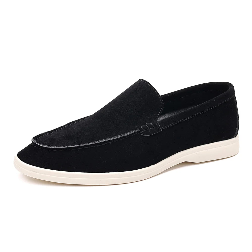 Classic Moccasins Dress Shoes Men Suede Leather Shoes For Men Loafers Formal Wedding Party Shoes Sapato Social Flats Size 39-49